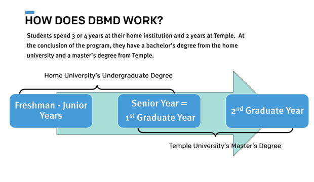 テンプル大学の「DBMDプログラム」の説明資料より。