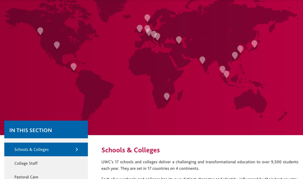 世界に17校のスクールが点在。